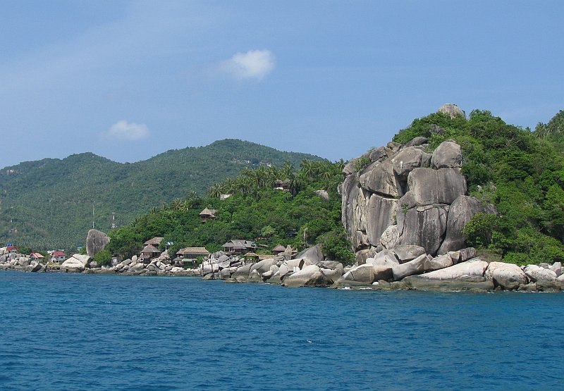 Die Insel Koh Tao, nördlich von Koh Samui und Koh Phangan, hier dreht sich fast alles nur ums Tauchen...